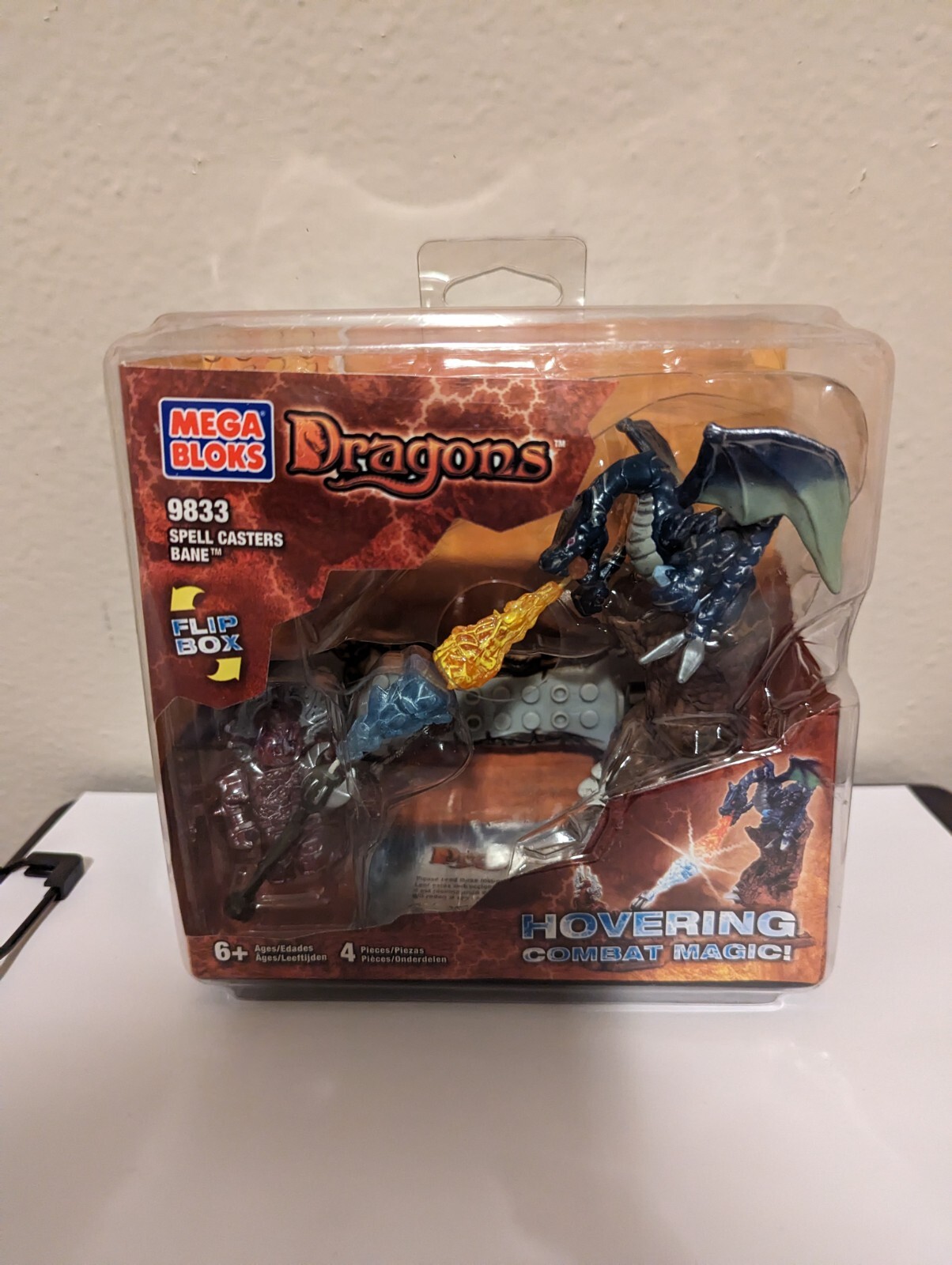 Sealed Rare Mega Bloks Dragons Set 9833 Spell Casters Bane Hovering Combat Magic