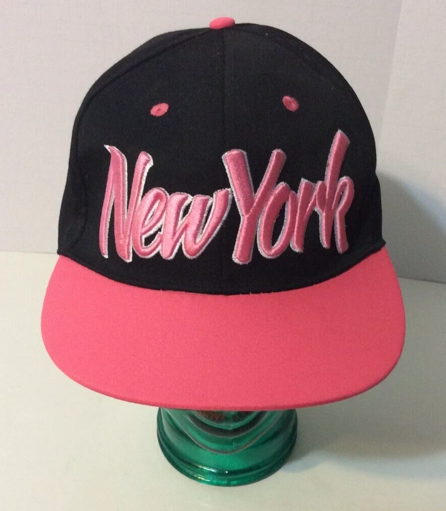 Pink and black baseball cap deals