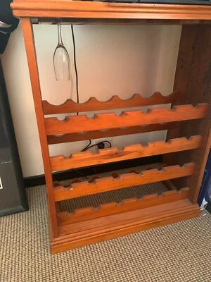 Timber Wine And Glass Cabinet Cabinets Gumtree Australia