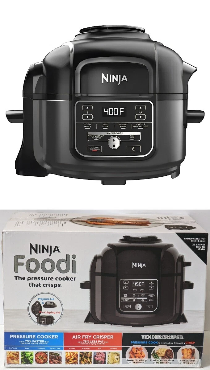 Ninja Foodi Pressure Cooker Air Fryer OP301C 6.2 L Capacity New In