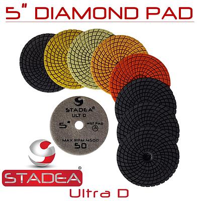 Stadea 5'' Diamond Granite Polishing Pads Set For Granite Quartz Stones Polishing