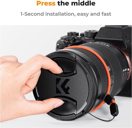 K&F Concept Lens Cap Cover set for Nikon, Canon, Sony, Fujifilm Camera 37-82mm - Picture 68 of 109