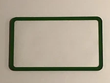 Blank Customizable Sign Paper Sheet Slide Insert 8.5x5” Green & Adhesive Strips