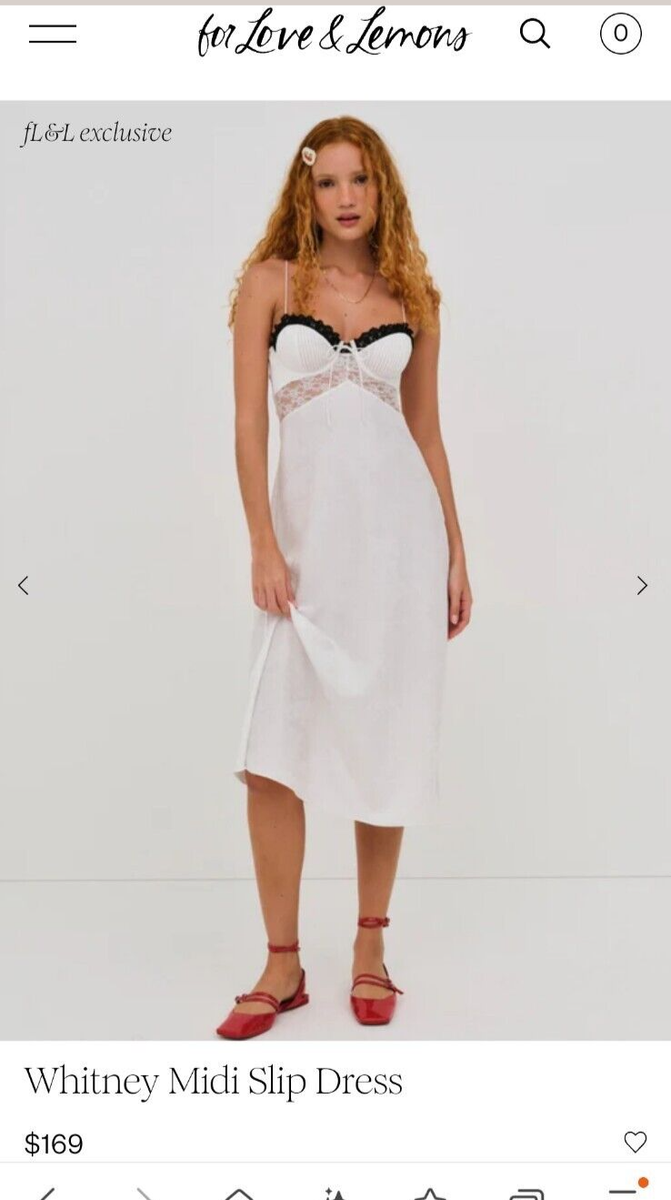 For Love And lemons Size XS Whitney midi Dress Brand New | eBay