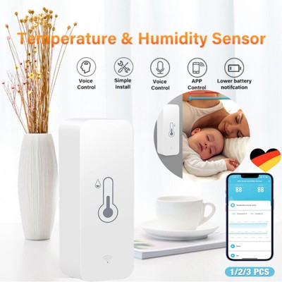 Tuya Smart WiFi/ZigBee Temperatur Luftfeuchtigkeit Sensor Monit für Alexa Google