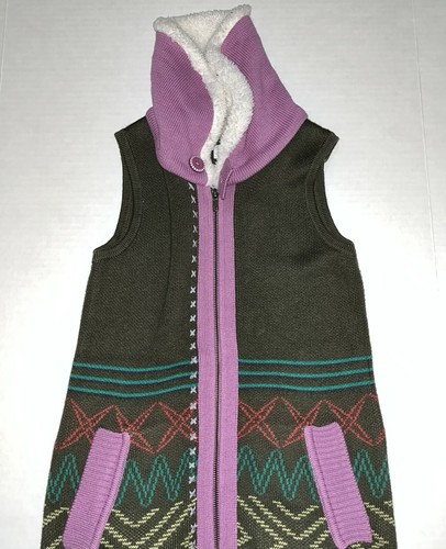NWT Matilda Jane 435 Girls’ Big Idea Multicolor Knit Zip Up Sweater Vest Size 10 - Picture 5 of 10