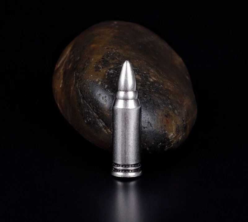 Pkg of 10 BULLET Metal Rivet Studs 1-3/8" x 3/8" Leather Crafts Silver Concho - Image 3 of 4