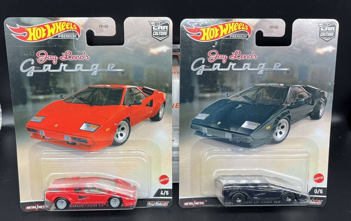 Hot Wheels Jay Leno Chase Lamborghini Countach Chase and Red main