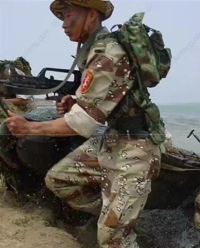 China PLA Army Special Force 87 Type 2 desert Chocolate Chip Camouflage Uniforms - Picture 2 of 9