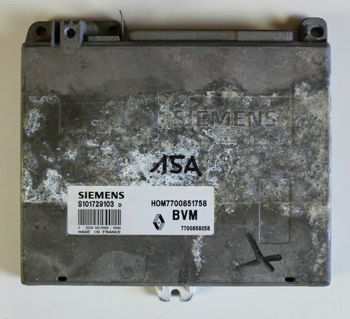 MOTORSTEUERGERÄT Original + RENAULT Clio I 1,2 + 7700851758 7700858258