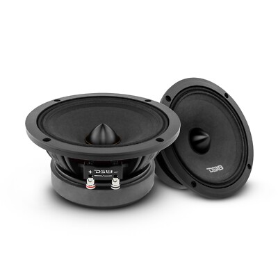 DS18 PRO-ZXI6.4BM 6.5'' Car Speaker Mid-Range with Bullet 600 Watts 4-Ohm - Pair