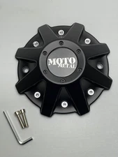 Moto Metal MO970 Tall Satin Black Wheel Center Cap 479L214-2 MO970L214SBO-2
