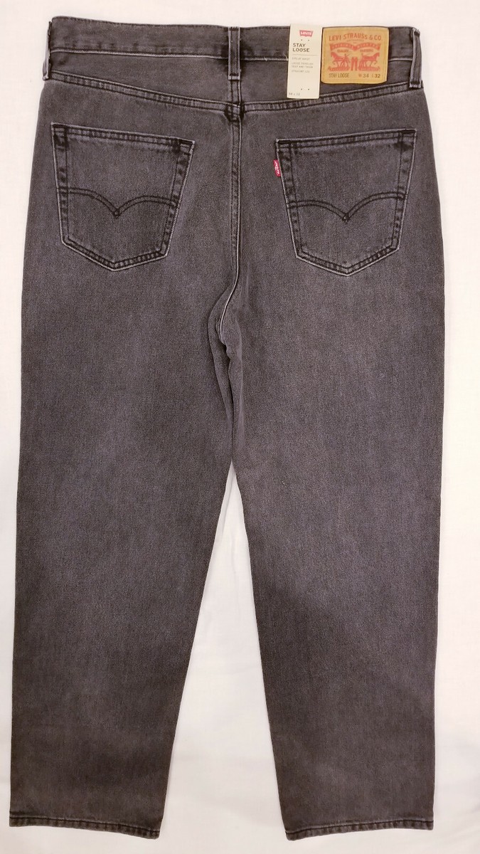 Levis Mens Stay Loose Denim Jeans 34X32 #70000 W34L32 Gray