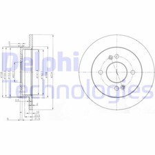Disque BG3981C DELPHI pour Hyundai Kia Honda