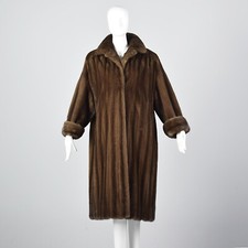 1990s Valentino Alixandre Furs Lunaraine Mink Swing Coat Loose Winter 90s VTG