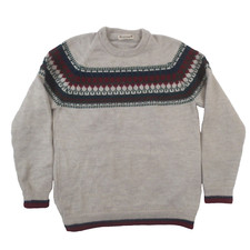 Vintage Scandinavia Inc Sweater Adult Wool Handknit Icelandic Nordic Fair Isle