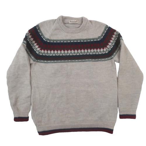 Vintage Scandinavia Inc Sweater Adult Wool Handknit Icelandic Nordic Fair Isle
