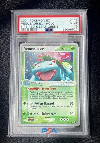 2004 Pokemon EX Fire Red Leaf Green Venusaur Ex Holo #112 PSA 9