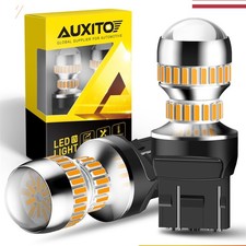 Auxito 7443 Amber 7444 LED Rear Signal Turn Blinker Light Bulb Yellow 3000K EOOH