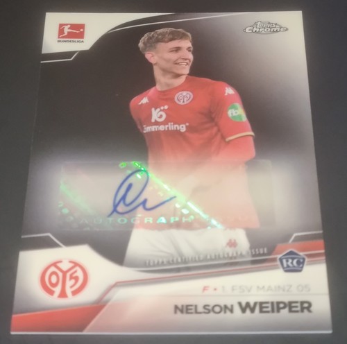 Nelson Weiper Rc Auto 1/1 Superfractor Topps Bundesliga Chrome 2022-23 Mainz