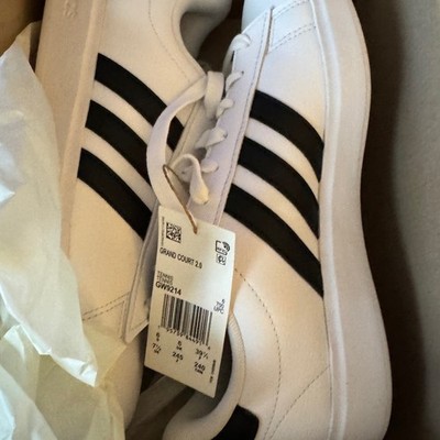 Adidas Women Tennis Shoes US 7.5 Grand Court Classic Style White Black