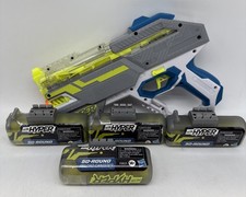 Nerf Hyper Blaster E8912 Bundle, 182 Rounds Canisters F0025, Pump Action Power