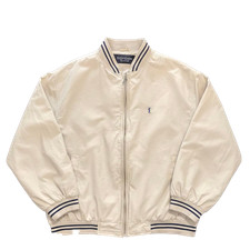 Yves Saint Laurent YSL Logo Swing Top Blouson Jacket Size L Vintage Rare used