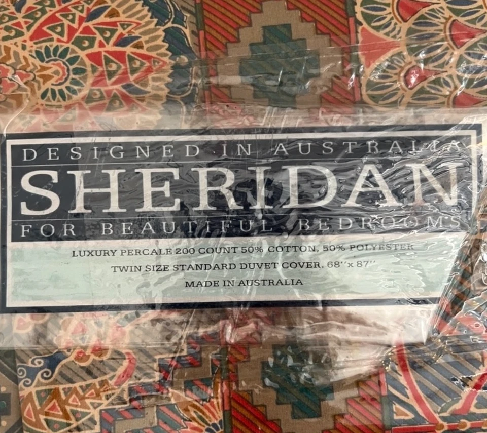 谢里登床上用品双被套康斯坦丁豪华 Percale 68 x 87 澳大利亚 — 第 3/4 张图片