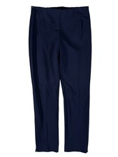 Chico's Navy Blue Front Pocket Mid-Rise Ankle Slim Leg Trousers Women's 0 US 4
