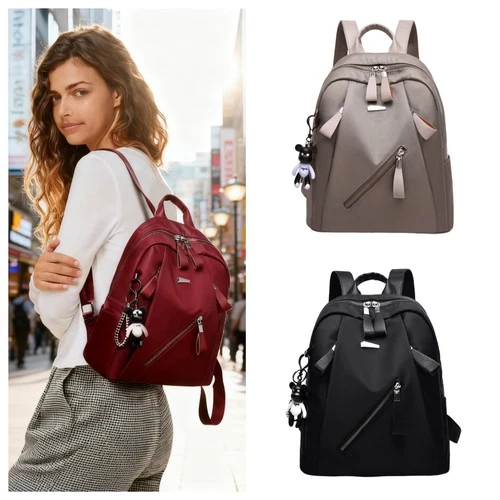  Oxford Cloth Multiple Pockets Backpack Handbag Single Shoulder Bag  For Women