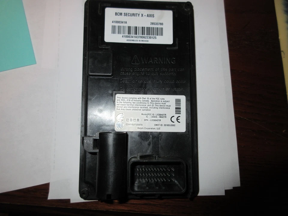 MÓDULO DE CONTROL DE CARROCERÍA HARLEY TOURING BCM SEGURIDAD EJE X ORDENADOR 41000341 14-24 Foto 3 de 4