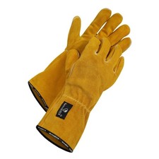 ArmaDEX Welding Gloves ARC MIG Cotton Lined Heat Resistant Leather PPE Gauntlets