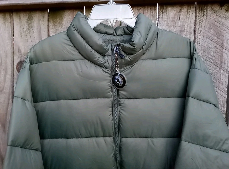 NWT Swiss Tech Mens Packable Puffer Jacket Green 2XL 50-52 SW31100027799B - Image 3 of 4