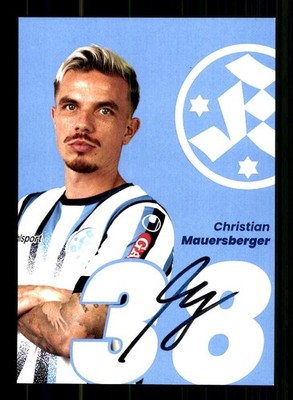 Christian Mauersberger Autogrammkarte Stuttgarter Kickers 2025-26 Original Signi