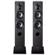 Sony SSCS3_K1 Stereo Floor-Standing Speaker Pair Bundle (Black)