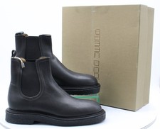 POMME D'OR WOMENS CHELSEA ANKLE BOOTS UK 4 EU 37 BLACK LEATHER RRP £345 KT