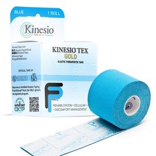 Kinesio Tex Gold FP Blue Therapeutic Athletic Tape 2 in x 16.4 ft