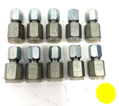 BRENNAN INDUSTRIES COMPRESSION TUBE FITTINGS 1/2 X 3/8'' FNPT LOT OF 10
