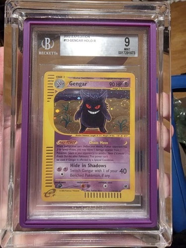 2002 Expedition Gengar Holo #13 BGS 9 Mint Swirl