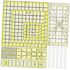 7 Piece Acrylic Quilting Ruler,Fabric Cutting Ruler, for A-8-piece set
