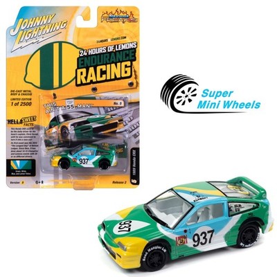 Johnny Lightning 1:64 1989 Honda CRX Endurance Racing Green/Blue/White