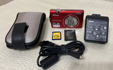 Nikon CoolPix S5100 red 12.2MP 5x Optical zoom Compact Digital Camera