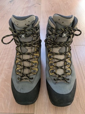 LOWA CAMINO EVO GTX in sehr gutem Zustand, Größe: 42 1/2, Farbe: stahlblau/kiwi