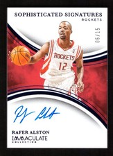 2024-25 Panini Immaculate Rafer Alston Sophisticated Signatures Auto Blue 06/15