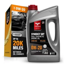 TRIAX Synergy SRT 0W-20 Full Synthetic PAO and Ester Engine Oil (5 Quart Jug)
