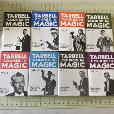 Tarbell Course in Magic Vol 1 8 Complete Set Robbins Books Some Sealed Some Used