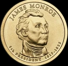 2008-D Presidential Dollar James Monroe — photo from another recent sale