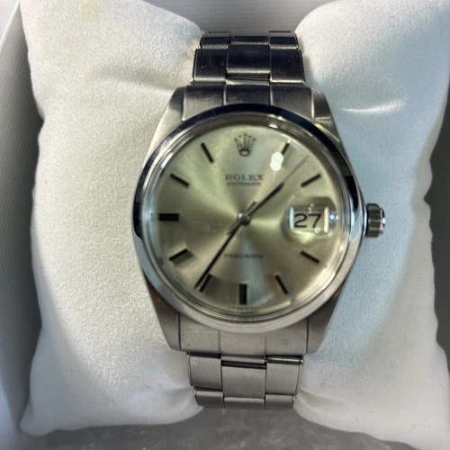 Rolex Oysterdate Precision Model 6694 Manual Wind Oyster Rivet Band VTG