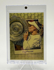 Marketplace image: 2024 Topps Tennis Chrome - Elena Rybakina Captured Gold Superfractor #1/1
