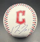 Jose Ramirez Autographed Team Laced ROMLB Baseball Cleveland Guardians Fanatics